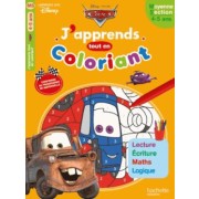  J'apprends tout en coloriant ; Cars ; moyenne section 