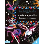  Cartes à gratter licornes et chevaux  