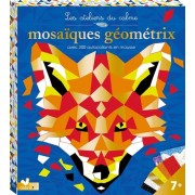  Mosaïques Géométrix avec 200 autocollants en mousse - Avec 2 tableaux à décorer, 6 planches de mosaïques autocollantes en mousse 