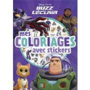  Mes coloriages avec stickers ; Buzz l'éclair 