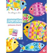  Gommettes métallisées - Poissons d'avril  