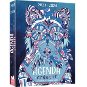  Agenda créatif 2023-2024 - Avec des autocollants et des coloriages  