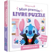 DISNEY BABY - MON PREMIER LIVRE PUZZLE - 4 PIECES - STITCH FAIT LA FE