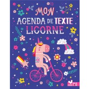  Mon agenda de texte licorne 