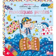  Mosaïques pirates - Avec 900 autocollants en mousse et strass ! Contient 1 planche de strass, 12 planches de mosaïques 