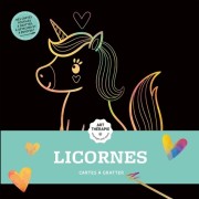  Licornes - Cartes à gratter. Avec un bâtonnet  
