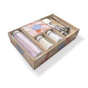  Faire ses produits de beauté maison - Avec 3 flacons en verre, 3 cuillères doseurs, 12 étiquettes 