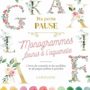  Petite pause Monogrammes fleuris à l'aquarelle 