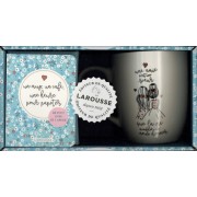  Coffret Un mug, un café, une heure pour papoter - Le petit livre de l'amitié avec 1 mug en céramique 