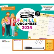  Grand calendrier mensuel famille organisée 2024 