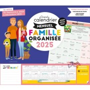  Grand calendrier mensuel Famille organisée 2025 