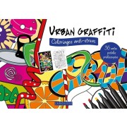  Cartes postales à colorier Urban graffiti  