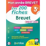  Mon Année Brevet Les 200 fiches Brevet 3e 
