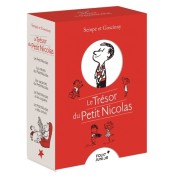  Le trésor du Petit Nicolas - Coffret en 5 volumes : Le Petit Nicolas ; Les récrés du Petit Nicolas ; Les vacances du Petit Nicolas ; Le Petit Nicolas et les copains ; Le Petit Nicolas a des ennuis. Avec 10 cartes postales en cadeau  