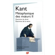  Métaphysique des moeurs t.2 ; doctrine du droit, doctrine de la vertu 