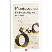  De l'esprit des lois ; anthologie  