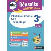  Physique-Chimie, SVT, Technologie 3e  