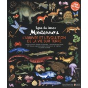  L'arrivée et l'évolution de la vie sur Terre - 1 ligne du temps illustrée et légendée, 1 ligne du temps vierge, 120 stickers repositionnables d'animaux et de végétaux et 1 livret d'activités  