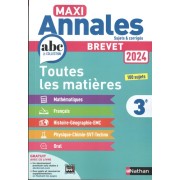 Toutes les matières 3e - Sujets et corrigés  