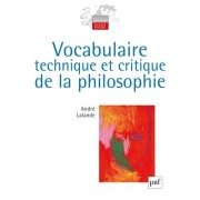  Vocabulaire technique et critique de la philosophie 