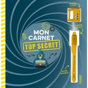  Mon carnet Top secret - Avec 1 stylo à encre invisible , 1 cadenas à code et 1 lumière magique  