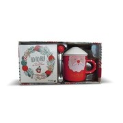  Coffret Ho Ho Ho ! C'est l'heure du chocolat chaud - Avec 1 mug, 1 cuillère 
