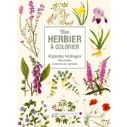  Mon herbier à colorier - 40 planches botaniques détachables à colorier ou à peindre  