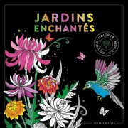  Black coloriage - Jardins enchantés 