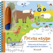  La ferme - Peins avec de l'eau pour voir apparaitre les couleurs ! Avec un pinceau  