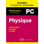  Annales corrigées et commentées. Physique. PC. 2021-2022-2023 