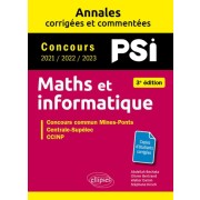  Maths et informatique PSI - Concours commun Mines-Ponts, Centrales-Supélec, CCINP, e3a 