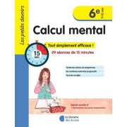  Calcul mental 6e  