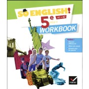   SO ENGLISH! ; anglais ; 5e ; workbook (édition 2017) 