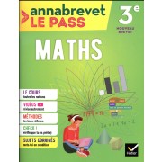  Annabrevet le pass ; maths ; 3e (édition 2018) 