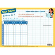  Tout savoir ; mémo effacable division 