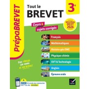  Prépabrevet - Tout le nouveau brevet 2026 - 3e (toutes les matières) - tout-en-un pour réussir sa 3e et son brevet 