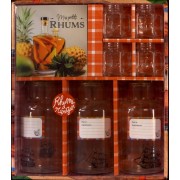  La fabrique à rhums arrangés - Avec 3 bouteilles de 50 cl, 4 shooters et 1 livre de recettes 