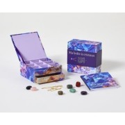  Ma boîte à cristaux - Coffret avec 8 pierres, 1 chaîne et 1 livre 