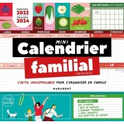  Mini calendrier familial mensuel - Septembre 2023 - Décembre 2024  