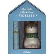  Mon shiba porte-bonheur Fidélité - Coffret avec 1 figurine shiba en porcelaine et 1 parchemin 