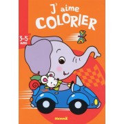  J'aime colorier éléphant  