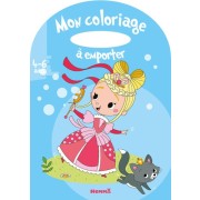  Mon coloriage à emporter - Princesse-bulles de savon  