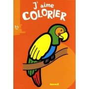  J'aime colorier perroquet  
