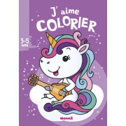  J'aime colorier licorne  