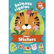  Animaux rigolos - Des coloriages et + de 500 stickers  