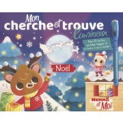  Mon cherche et trouve lumineux Noël - Avec 10 cartes, 1 lampe magique et 1 feutre à encre invisible 