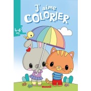  J'aime colorier (4-6 ans) (Lapine et chat) 