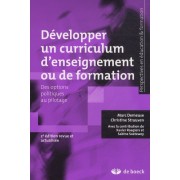  Développer un curriculum d'enseignement ou de formation - Des options politiques au pilotage  