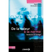  De la valeur à la norme - Introduction à la sociologie  
