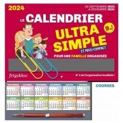  Frigobloc Le mini calendrier Ultra Simple pour une famille organisée ! (de sept. 2023 à déc. 2024) 